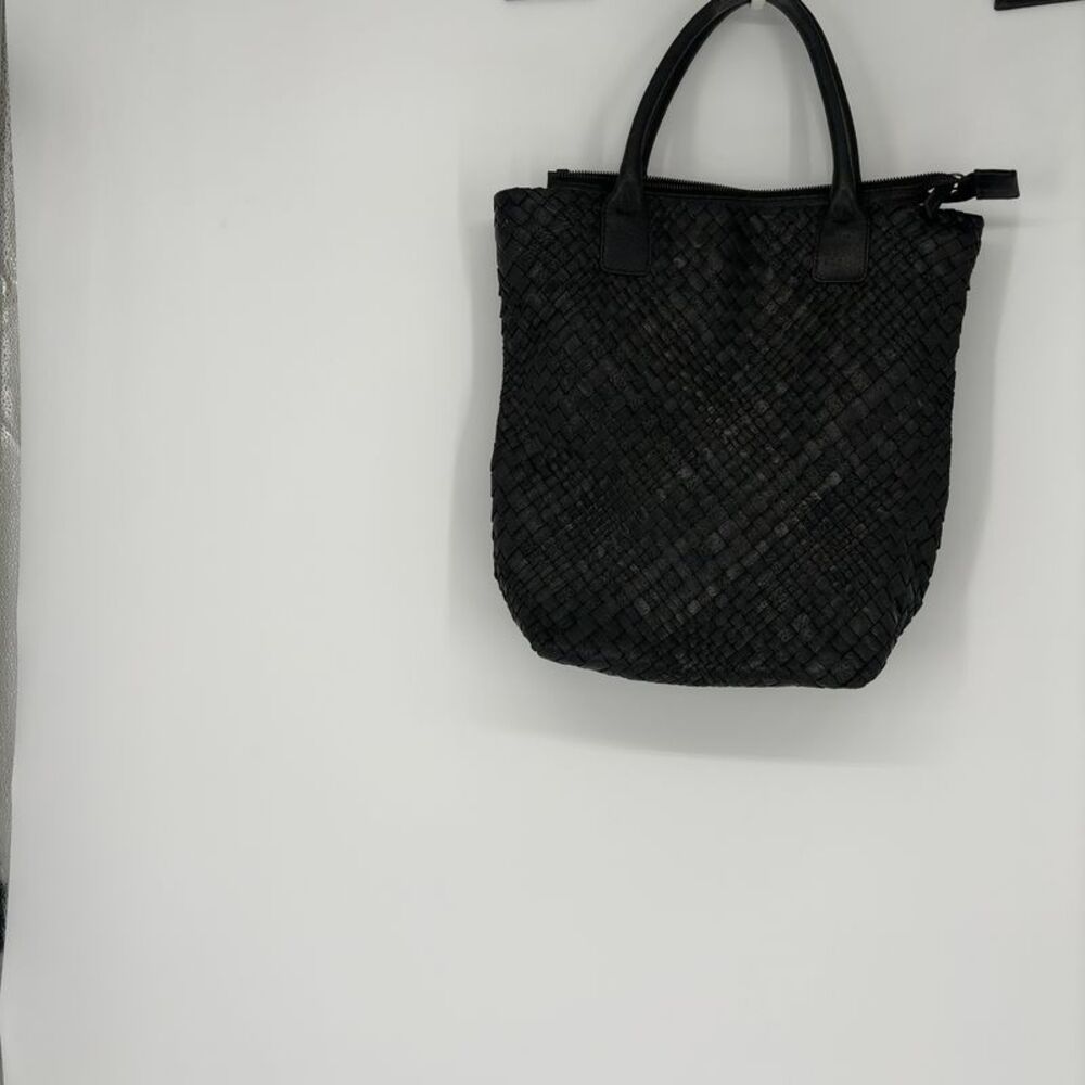 Falor Leather Braided Hobo Shoulder Bag